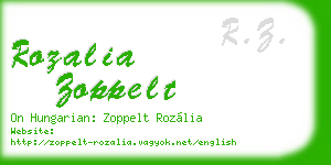 rozalia zoppelt business card